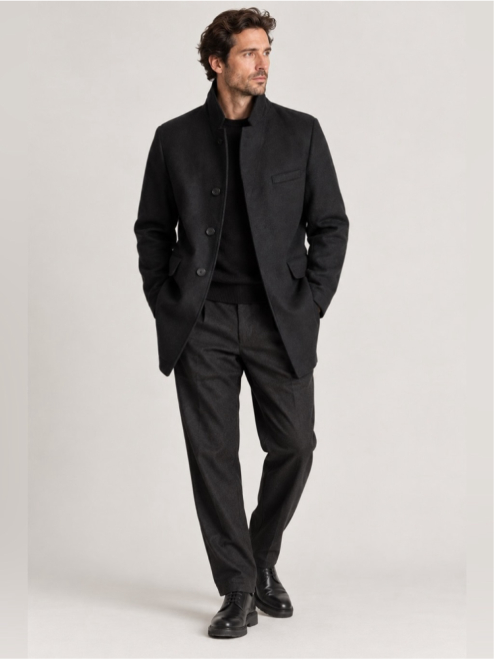 FRADI WAX_Y Deconstructed Wool Blend Coat Blazer Dark Academia Avant Garde 54 XL